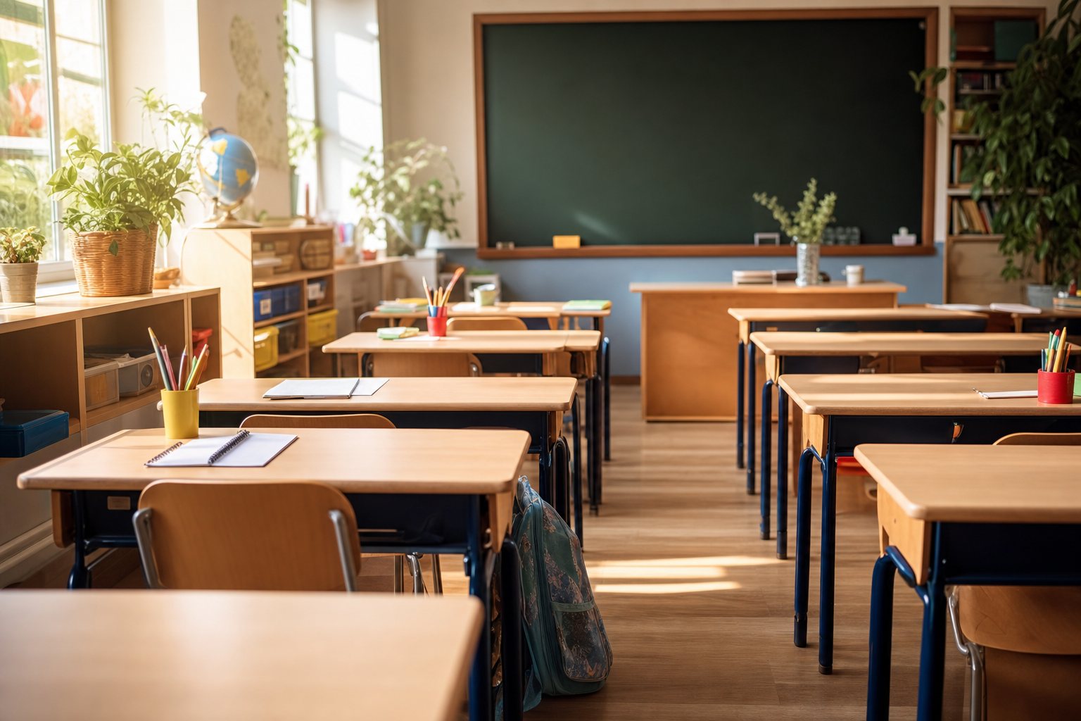 Aula cálida e iluminada de Centro Escolar Rochavi